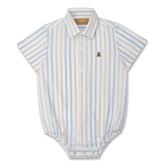 CAMISA/BODY LISTRADA MC BEBÊ 7673