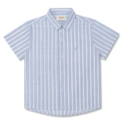 CAMISA ALGODÃO LISTRADA MC INFANTIL 7718