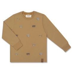 CAMISETA ALGODÃO TEDDY MINI ROSTOS ML INFANTIL 7764