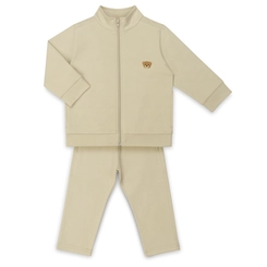CONJUNTO MOLETOM JAQUETA PATCH ROSTO URSO 7378
