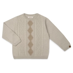 BLUSA TRICOT INTÁRSIA ARAN 7540