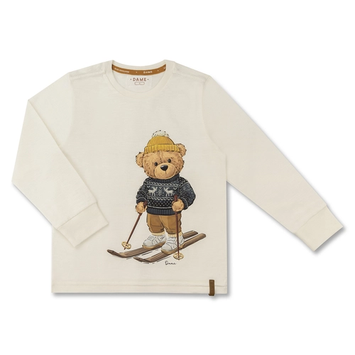CAMISETA ALGODÃO TEDDY SKI ML INFANTIL 7970 CAMISETA ALGODÃO TEDDY SKI ML INFANTIL 7970 Off 1
