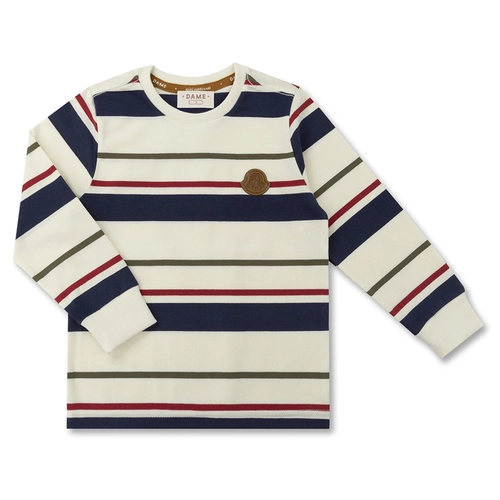 CAMISETA ALGODÃO LISTRADA NAVY ML INFANTIL 7979 CAMISETA ALGODÃO LISTRADA NAVY ML INFANTIL 7979 Off 12