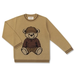 BLUSA TRICÔ JACQUARD TEDDY SENTADO INFANTIL 8106