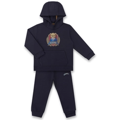 CONJUNTO AGASALHO/CALÇA MOLETOM FELPADO TEDDY UNIVERSITY INFANTIL 8031