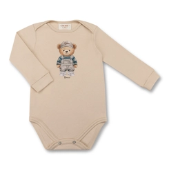 BODY SUEDINE ALGODÃO TEDDY MACACÃO ML BEBÊ 7883