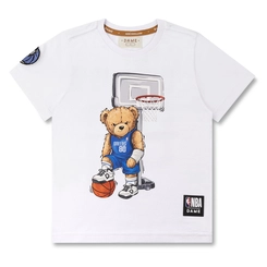 CAMISETA ALGODÃO NBA TEDDY DALLAS MAVERICKS MC INFANTIL 8166