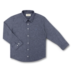 CAMISA LINHO DENIM ML INFANTIL 7909