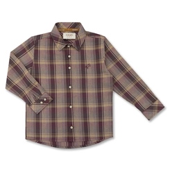 CAMISA XADREZ FLANELA ALGODÃO ML INFANTIL 7928