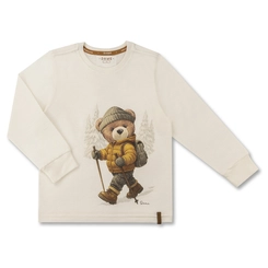 CAMISETA ALGODÃO TEDDY ALPINISTA ML INFANTIL 7974
