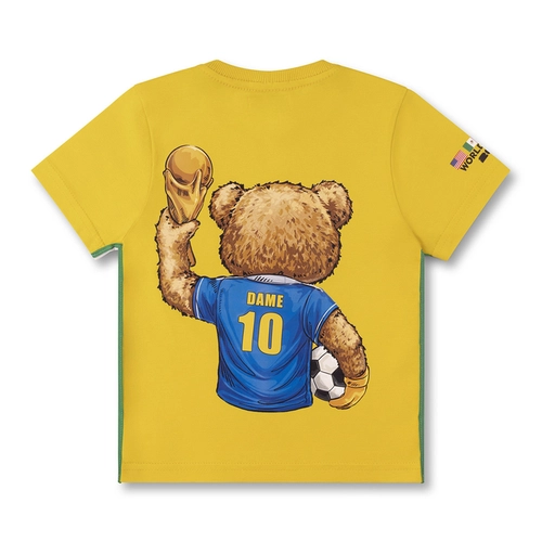CAMISETA ALGODÃO TEDDY COPA TAÇA MC INFANTIL 8076 CAMISETA ALGODÃO TEDDY COPA TAÇA MC INFANTIL 8076  Amarelo 1