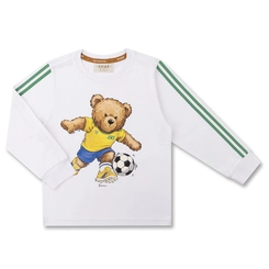 CAMISETA ALGODÃO TEDDY COPA DRIBLE ML INFANTIL 8077
