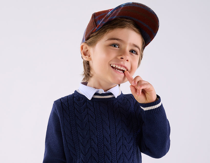 CAMISA MALHA LISTRADA CLÁSSICA ML INFANTIL 7910