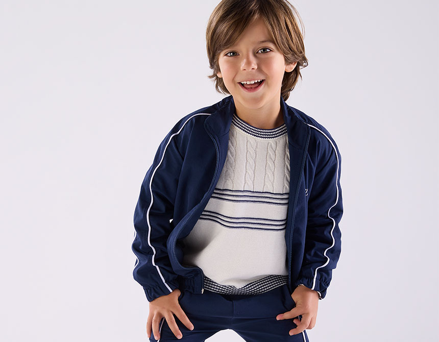 BLUSA TRICÔ LISTRAS E TRANÇAS INFANTIL 8094