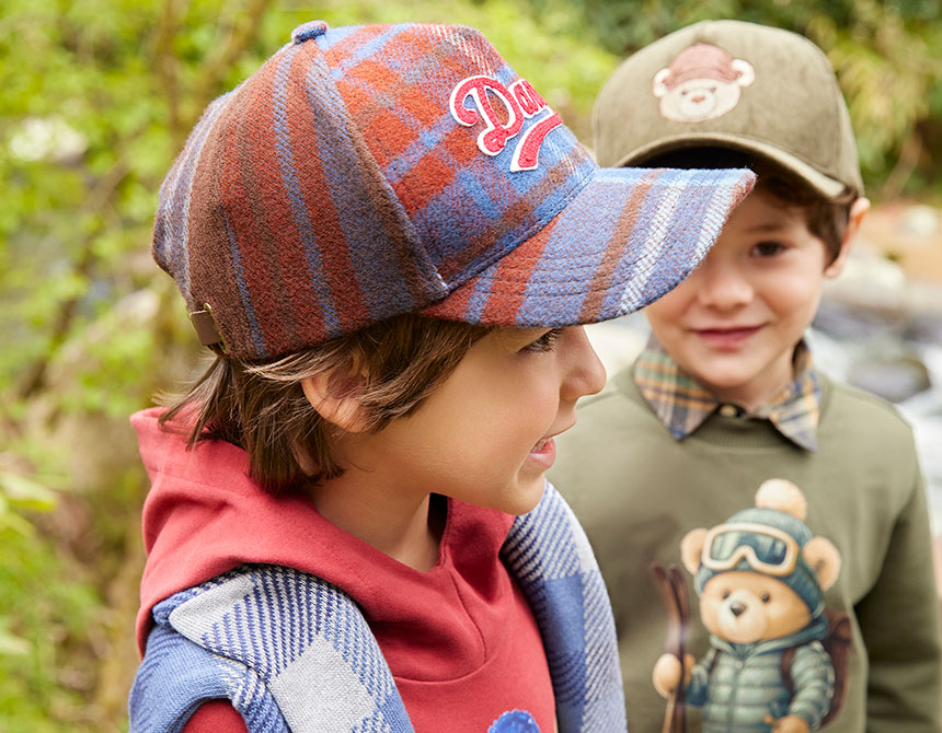 BONÉ XADREZ 100% LÃ PATCH DAME INFANTIL 8129