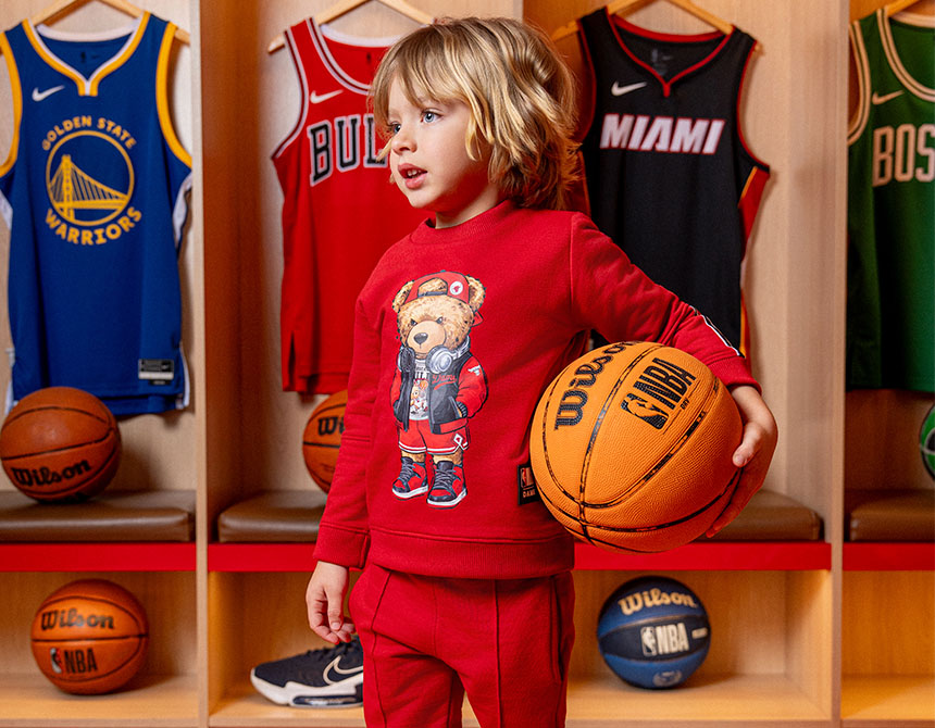 AGASALHO MOLETOM NBA TEDDY CHICAGO BULLS INFANTIL 8157