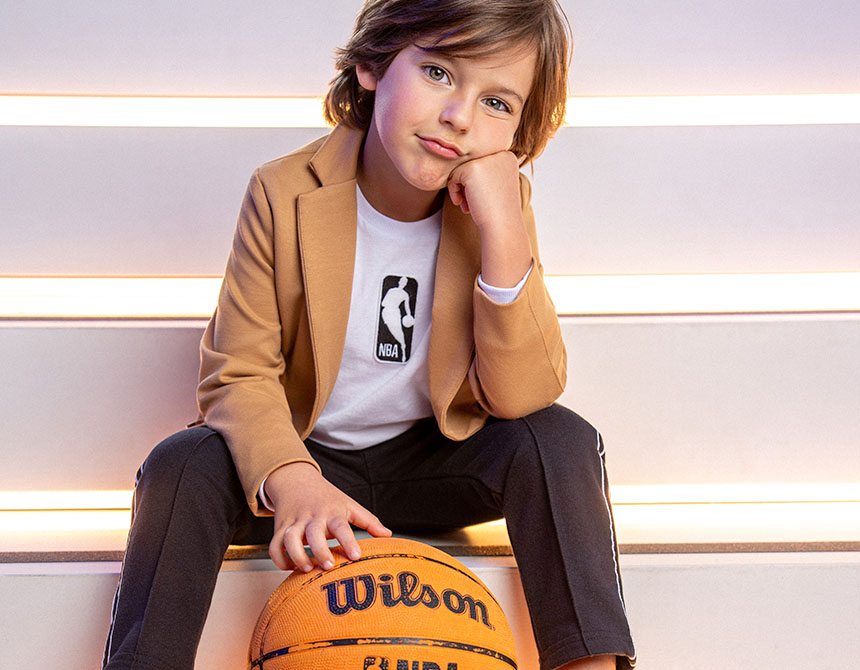 CAMISETA ALGODÃO NBA LOGOMAN ML INFANTIL 8176
