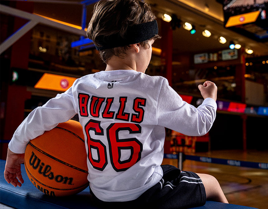 CAMISETA ALGODÃO NBA TEDDY CHICAGO BULLS ML INFANTIL 8156