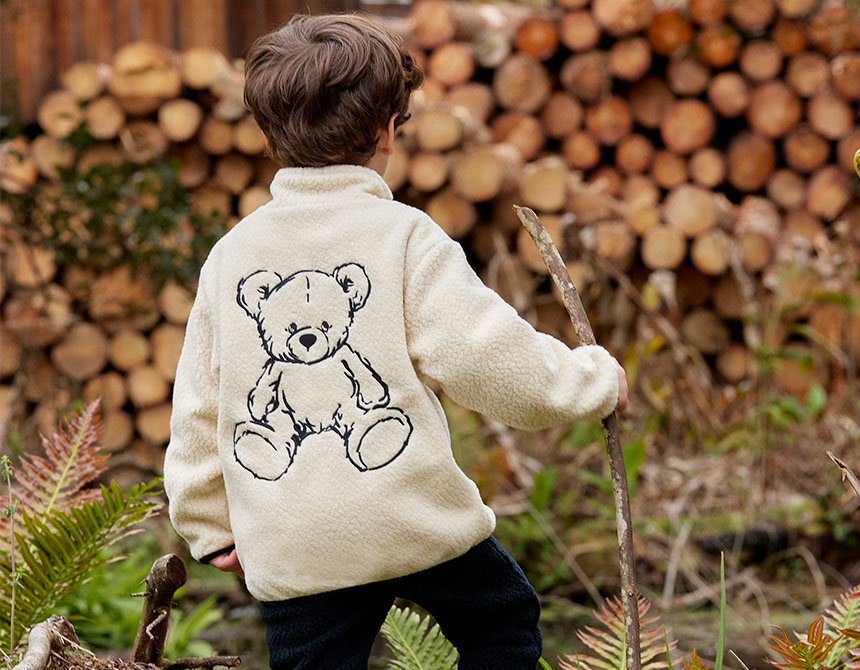 JAQUETA CARNEIRINHO SHEEP BORDADOS TEDDY INFANTIL 8066