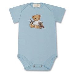 BODY SUEDINE ALGODÃO TEDDY CÃES MC BEBÊ 7680