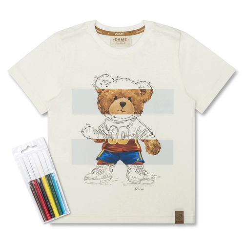 CAMISETA ALGODÃO TEDDY PARA COLORIR MC INFANTIL 7837 CAMISETA ALGODÃO TEDDY PARA COLORIR MC INFANTIL 7837  Off 12