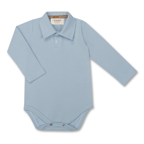 POLO/BODY PIQUET ELASTANO ML BEBÊ 7688 POLO/BODY PIQUET ELASTANO ML BEBÊ 7688 Azul bebê P
