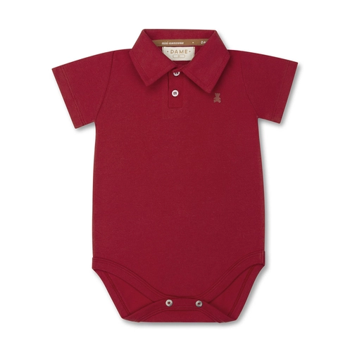POLO/BODY PIQUET ELASTANO MC BEBÊ 7689 POLO/BODY PIQUET ELASTANO MC BEBÊ 7689  Vermelho G