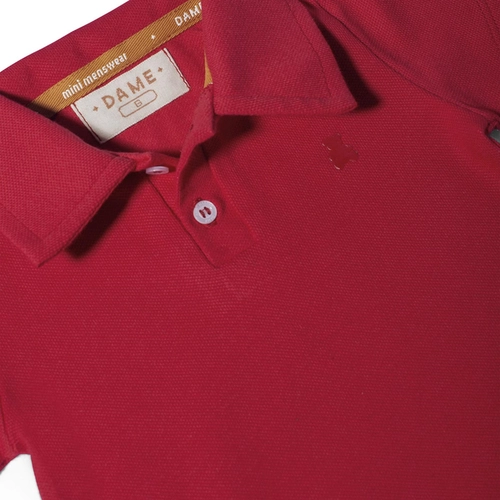 POLO/BODY PIQUET ELASTANO MC BEBÊ 7689 POLO/BODY PIQUET ELASTANO MC BEBÊ 7689  Vermelho G