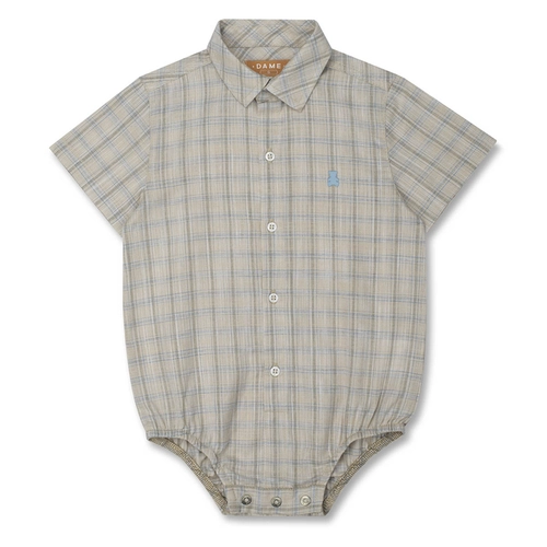 CAMISA/BODY XADREZ MC BEBÊ 7675