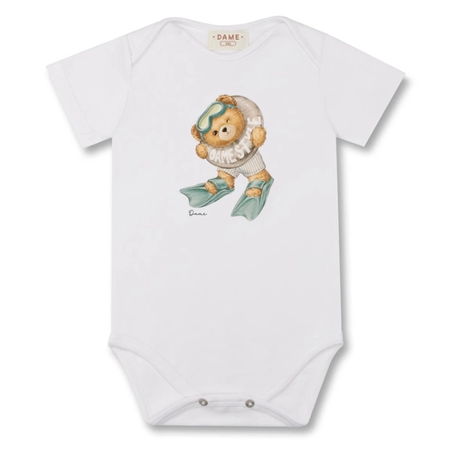 BODY ALGODÃO EGÍPCIO TEDDY BOIA MC BEBÊ 8200 BODY ALGODÃO EGÍPCIO TEDDY BOIA MC BEBÊ 8200 Branco G