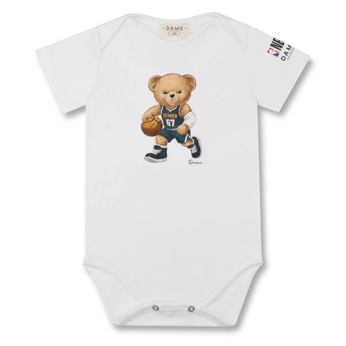 BODY NBA NUGGETS TEDDY MC BEBÊ 8230 BODY NBA NUGGETS TEDDY MC BEBÊ 8230 Branco M