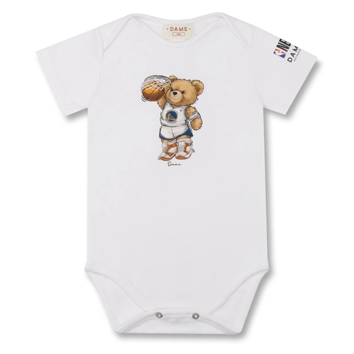 BODY NBA WARRIORS TEDDY MC BEBÊ 8227 BODY NBA WARRIORS TEDDY MC BEBÊ 8227 Branco M