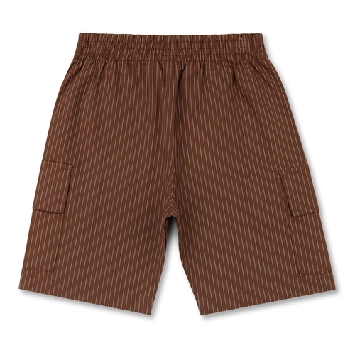 BERMUDA ALGODÃO LISTRADO INFANTIL 8347 BERMUDA ALGODÃO LISTRADO INFANTIL 8347 Chocolate 3
