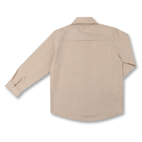 CAMISA ALGODÃO LISTRADA ML INFANTIL 8352 CAMISA ALGODÃO LISTRADA ML INFANTIL 8352 Caramelo 12