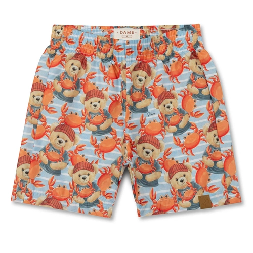 SHORT IMPERMEÁVEL ESTAMPA TEDDY INFANTIL 8366