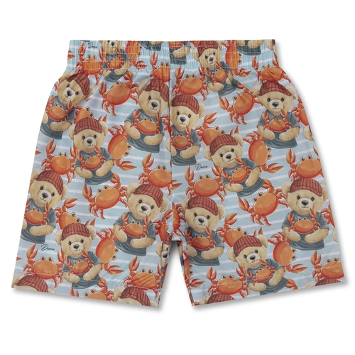 SHORT IMPERMEÁVEL ESTAMPA TEDDY INFANTIL 8366