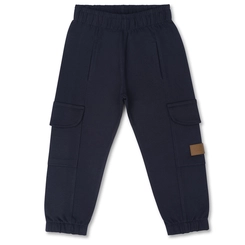 CALÇA JOGGER MOLETOM ELASTANO BOLSOS INFANTIL 7789