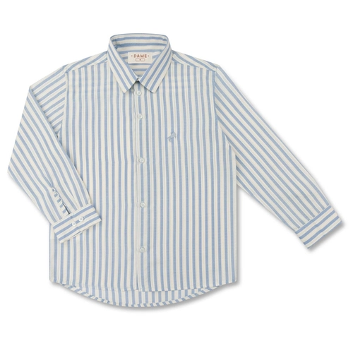CAMISA ALGODÃO LISTRADA ML INFANTIL 8297