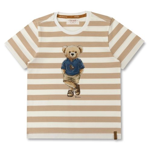 CAMISETA ALGODÃO LISTRADA TEDDY POLO INFANTIL 8330