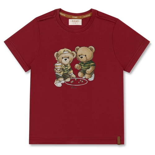 CAMISETA ALGODÃO TEDDY PIÃO INFANTIL 8252