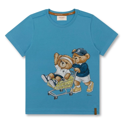 CAMISETA ALGODÃO TEDDY BOLINHAS INFANTIL 8317