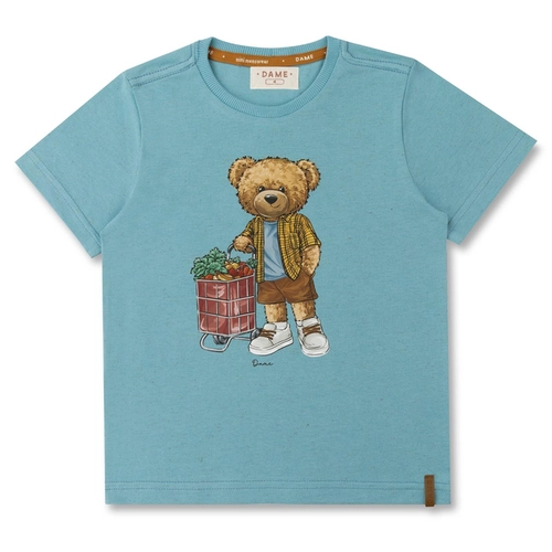 CAMISETA ALGODÃO TEDDY FEIRA INFANTIL 8327 CAMISETA ALGODÃO TEDDY FEIRA INFANTIL 8327 Aquamarine 12