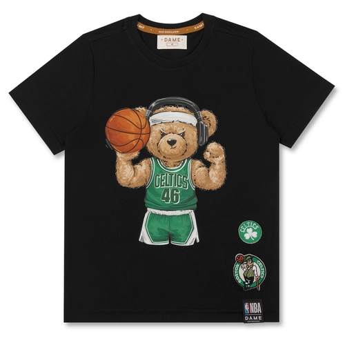 CAMISETA NBA CELTICS TEDDY FONE INFANTIL 8391 CAMISETA NBA CELTICS TEDDY FONE INFANTIL 8391 Preto 2