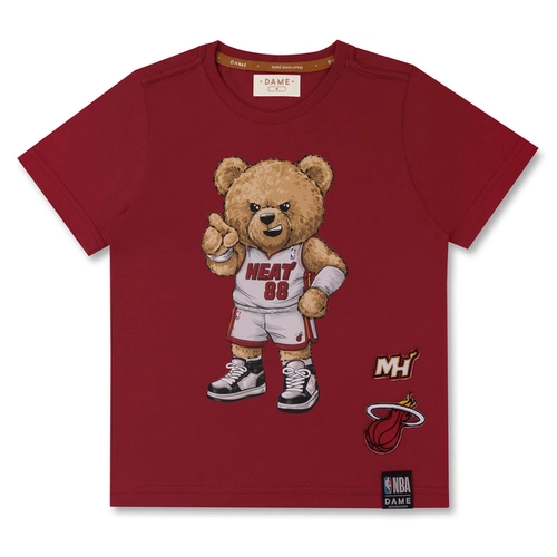 CAMISETA NBA HEAT TEDDY YOU INFANTIL 8405 CAMISETA NBA HEAT TEDDY YOU INFANTIL 8405 Carmim 12
