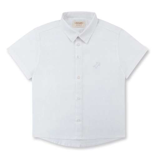 CAMISA OXFORD STRECH MC INFANTIL P001 CAMISA OXFORD STRECH MC INFANTIL P001 Branco 12