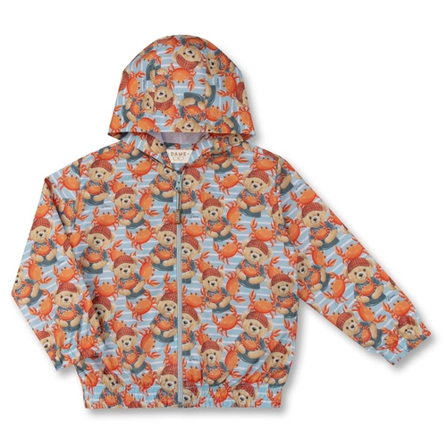 JAQUETA CORTA-VENTO IMPERMEÁVEL ESTAMPA TEDDY INFANTIL 8367