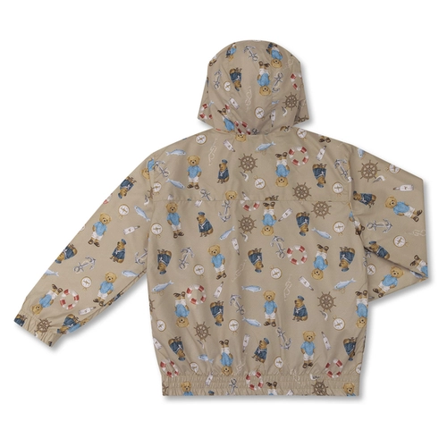 JAQUETA CORTA-VENTO IMPERMEÁVEL ESTAMPA TEDDY INFANTIL 8367