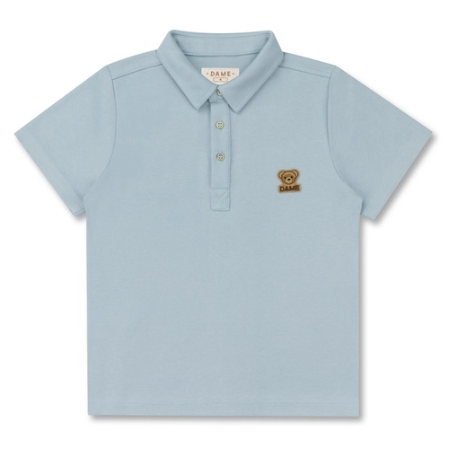 POLO SUEDINE PATCH TEDDY INFANTIL 8311 POLO SUEDINE PATCH TEDDY INFANTIL 8311 Azul bebê 12