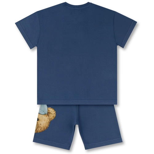 CONJUNTO BLUSA E BERMUDA TEDDY ROSTO INFANTIL 8288