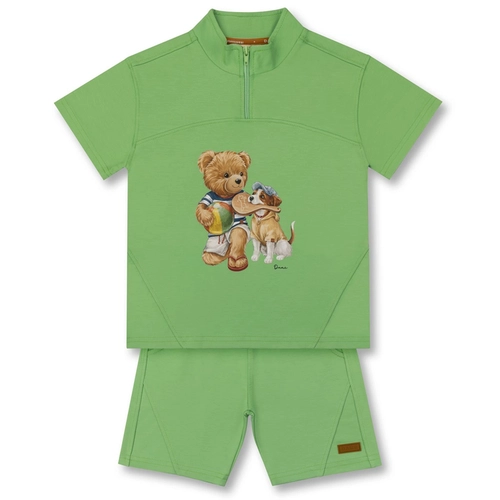 CONJUNTO BLUSA E BERMUDA TEDDY FRESCOBOL INFANTIL 8340